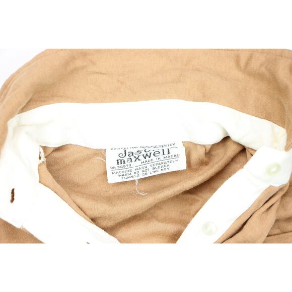 Retro Camel Polo w/ Artistic Pocket & Soft Collar - Picture 10 of 12